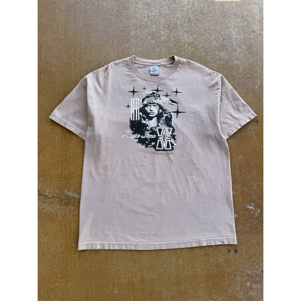 VTG Native American Indigenous Hip Hop Artist Makosee Music Quese T-Shirt XL